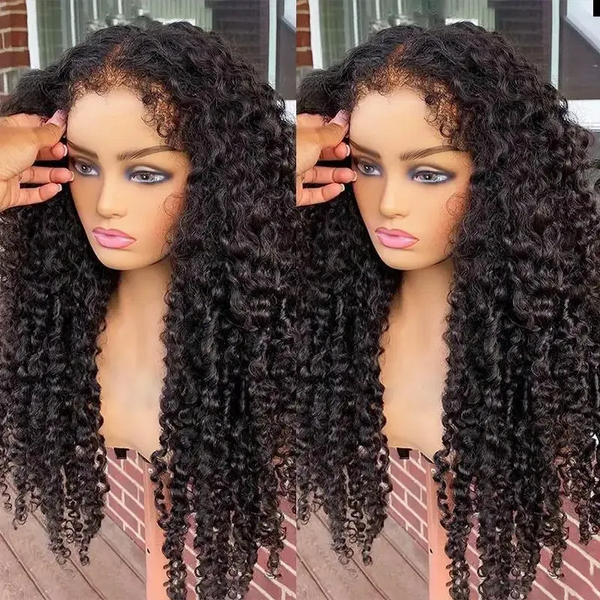 Natural Edge Skin Melt Lace Frontal Wig Burmese Curls