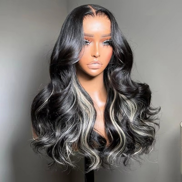 SUPER Pre-Plucked Custom Hairline Blonde Highlights Lace Wig