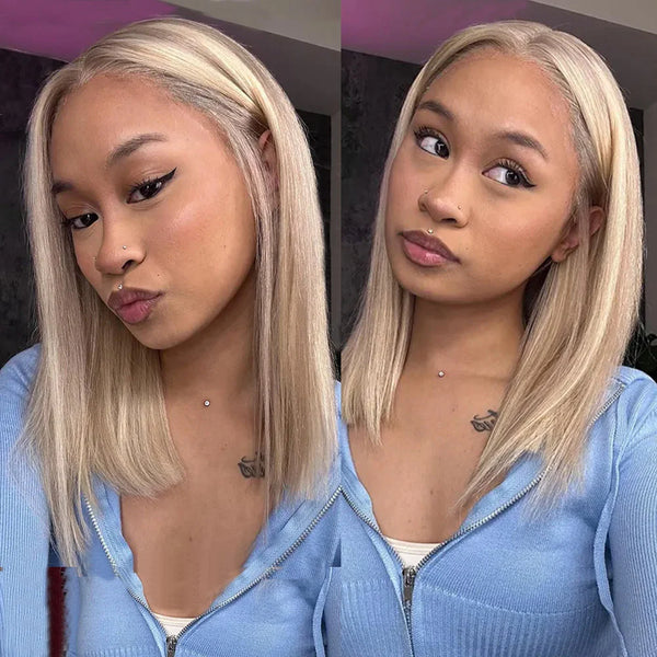 613 Highlight Blonde 13X6 Lace Bob Wigs
