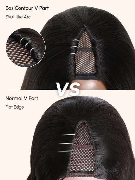 EasiContour V Part Glueless Burmese Curls Wig With New Drawstring