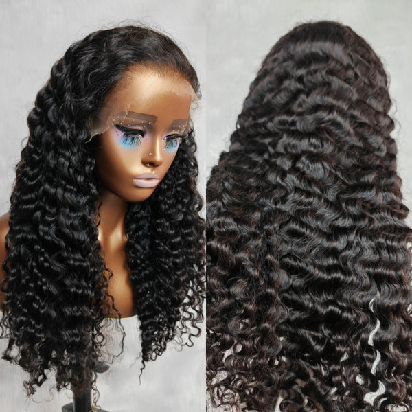 “Mini-Knotless” 9X6 Drawstring Swiss Lace Wig - Burmese Curls