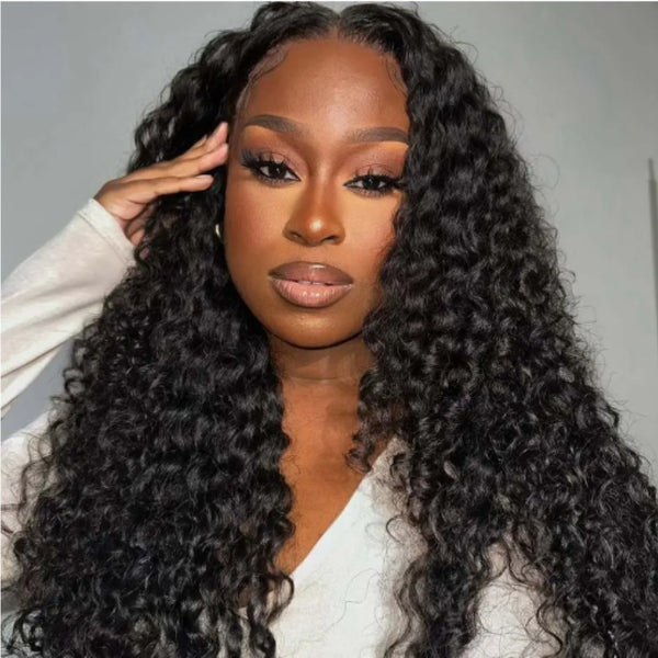 “Mini-Knotless” 9X6 Drawstring Swiss Lace Wig - Burmese Curls