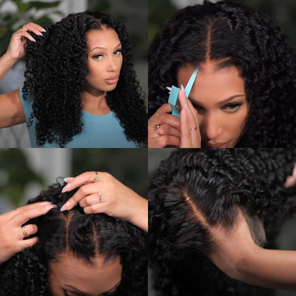 "Mini Knotless" 13x6 HD Lace Super Pre-Plucked Custom Hairline High Density Burmese Curly Wig