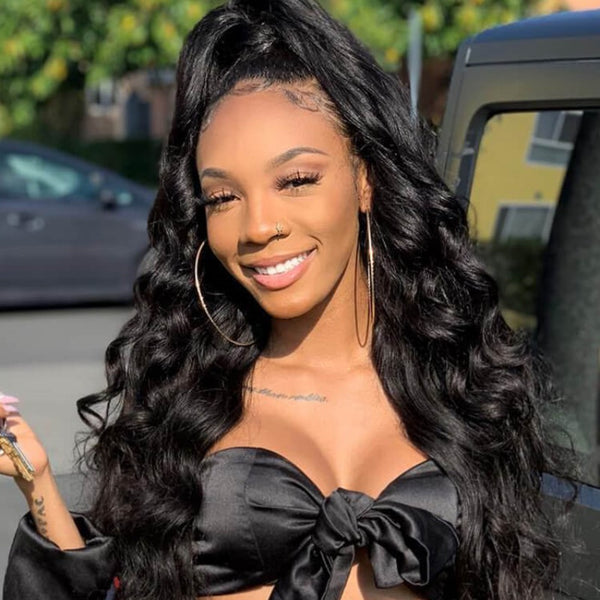 "Mini Knotless"13x6 Fitted Cap Glueless HD Lace Super Pre-Plucked Custom Hairline Body Wave Wig