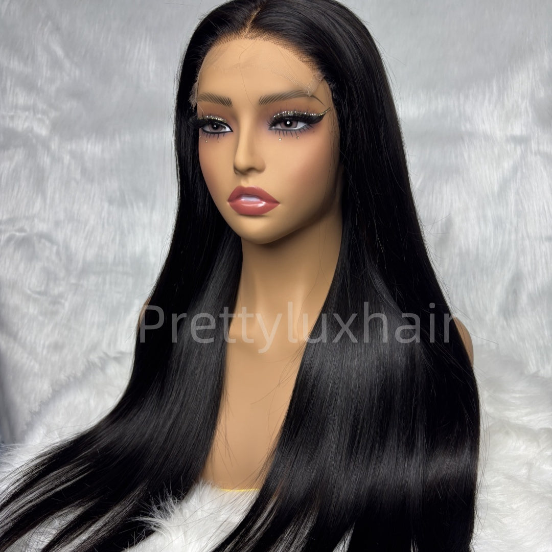 週末特価whatwewant exTENsion no SITA WN 黒レジン 🔥[NEW Bone Straight] Vietnamese Hair 5x5 Swiss Lace Closure 250