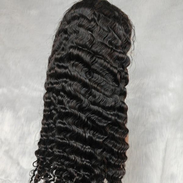 Lagos Hairline 360 Lace “Mini-Knotless” Swiss Lace With Invisible Adjustable Strap - Burmese Curls