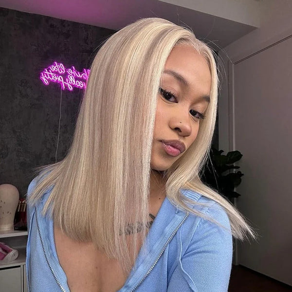 613 Highlight Blonde 13X6 Lace Bob Wigs