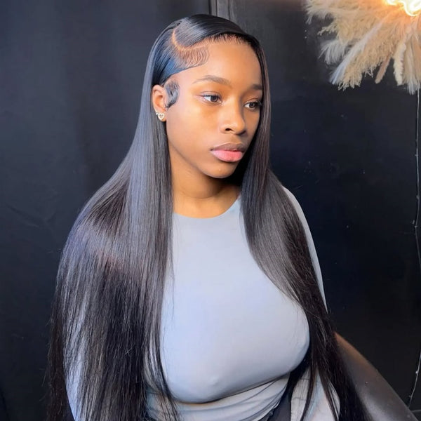 "Mini Knotless" 13x6 HD Lace Super Pre-Plucked Hairline High Density Wig - Straight