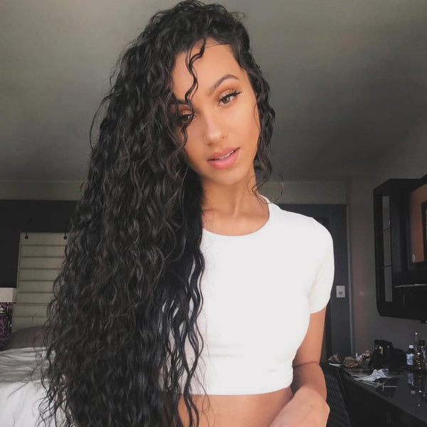 "Mini Knotless" 13x6 HD Lace Super Pre-Plucked Custom Hairline High Density Natural Wave Wig