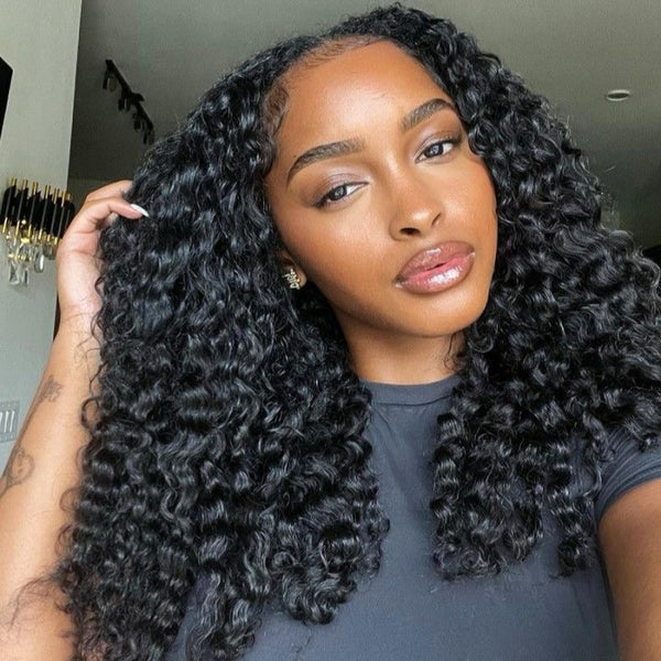 "Mini Knotless" 13x6 HD Lace Super Pre-Plucked Hairline High Density Wig - Burmese Curls