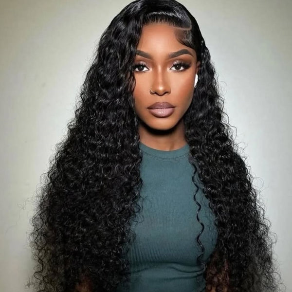 "Mini Knotless" 13x6 HD Lace Super Pre-Plucked Hairline High Density Wig - Water Wave