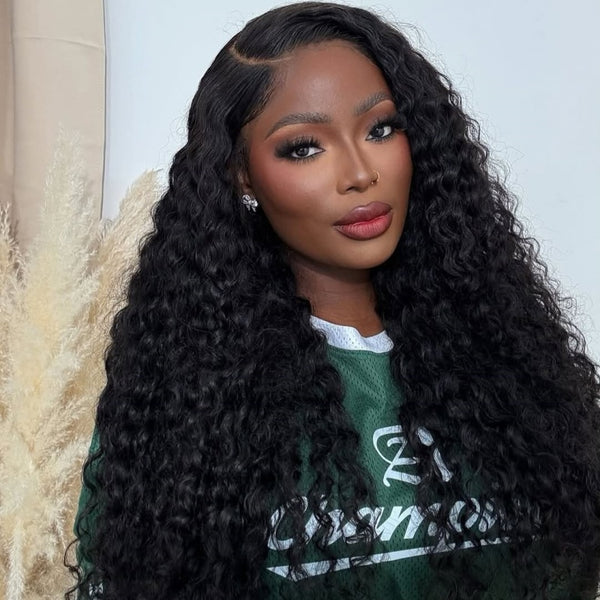 "Mini Knotless" 13x6 HD Lace Super Pre-Plucked Hairline High Density Wig - Water Wave