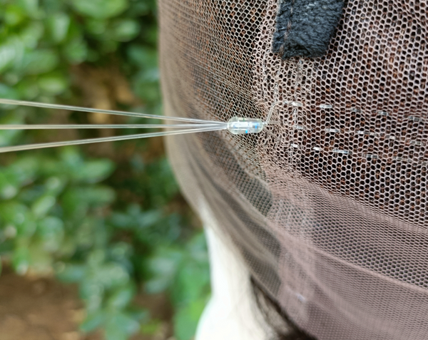 *New* Full Lace Swiss Lace Super Pre-Plucked Hairline Human Hair Brown Yaki Straight Wig With Invisible Strap