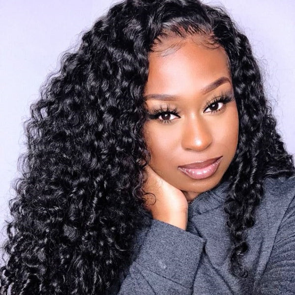 “Mini-Knotless” 9X6 Drawstring Swiss Lace Wig - Burmese Curls