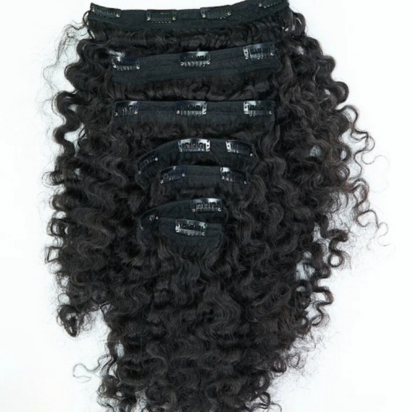 Clip In Hair Burmese Curls Wefts Set