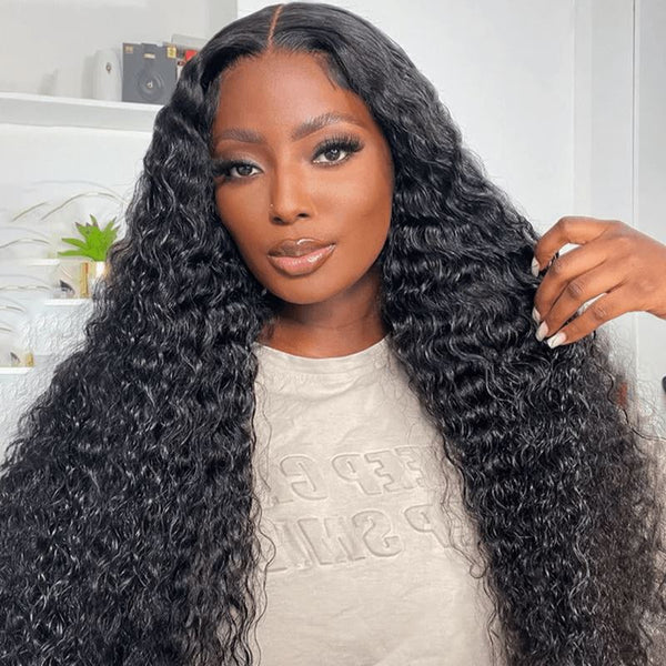 "Mini Knotless"13x6 Fitted Cap Glueless HD Lace Super Pre-Plucked Custom Hairline Curly Wig