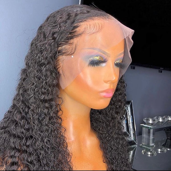 SUPER Pre-Plucked Custom Hairline Lace Wig Curly
