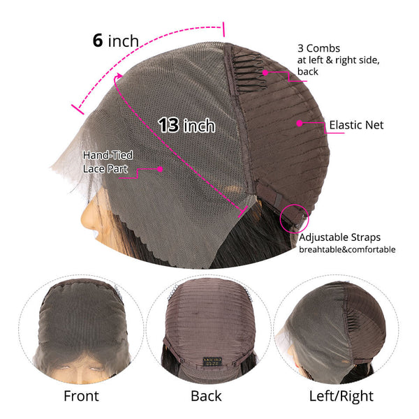 Swiss Lace 3D Cap SUPER Pre-Plucked Hairline 13x6 Lace Front Wig Body Wave