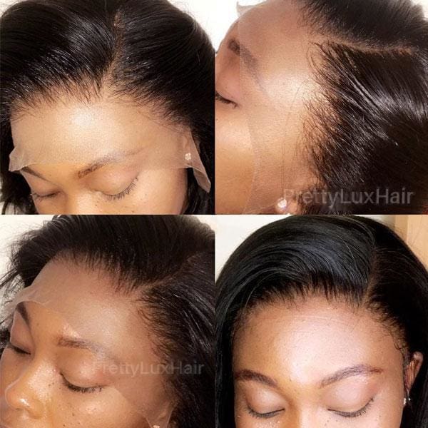 CLEAR LACE Natural Hairline Swiss Lace 13x6 Short Body Wave Lace Wig