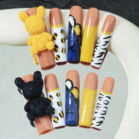 Butter Bunny French Long Nail