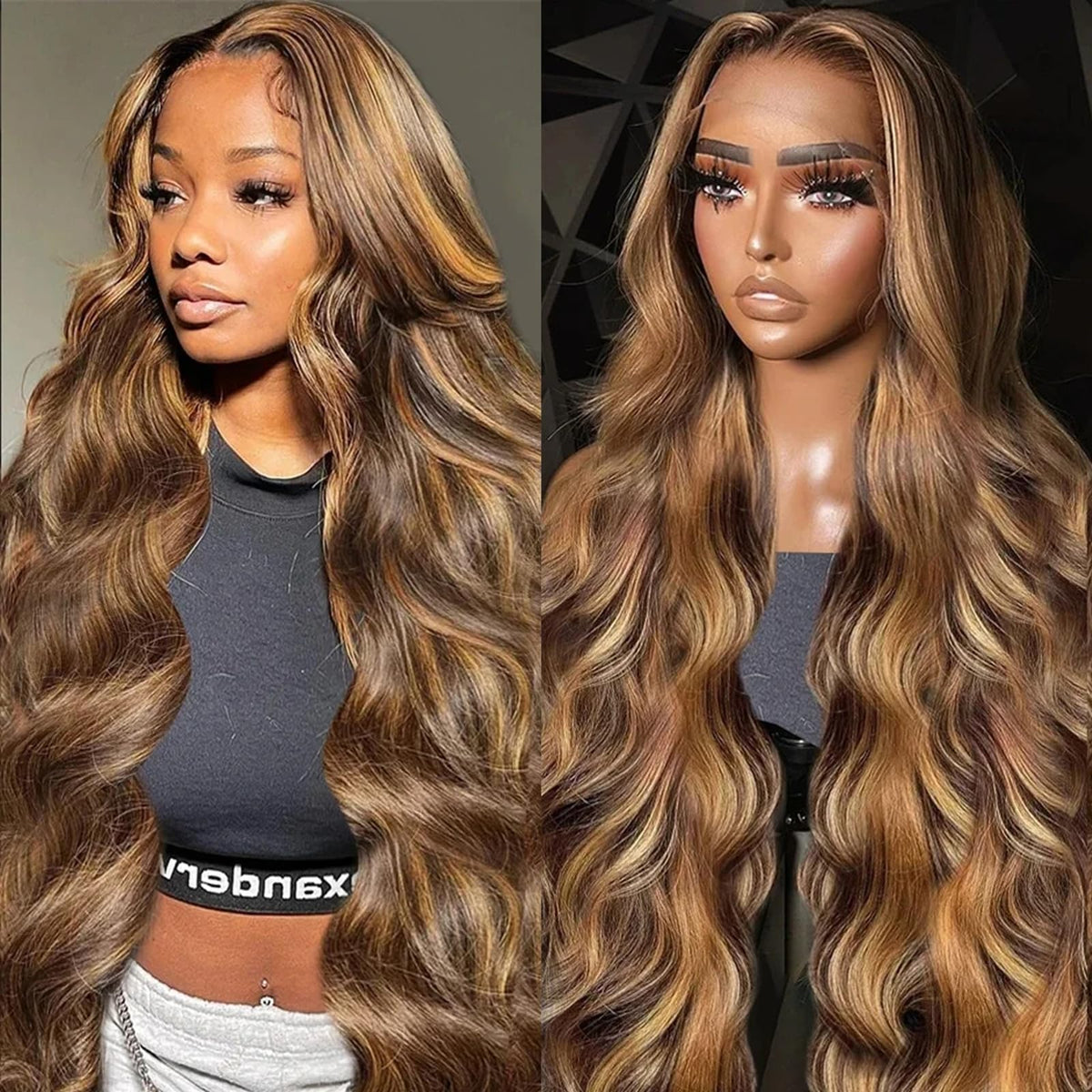 13X4/13X6 Lace Front Pre-plucked Hairline Highlight Blonde 250% Density Wig - Body Wave