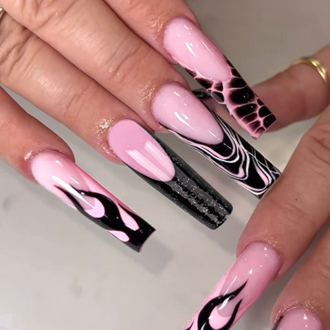 French Flame Nail
