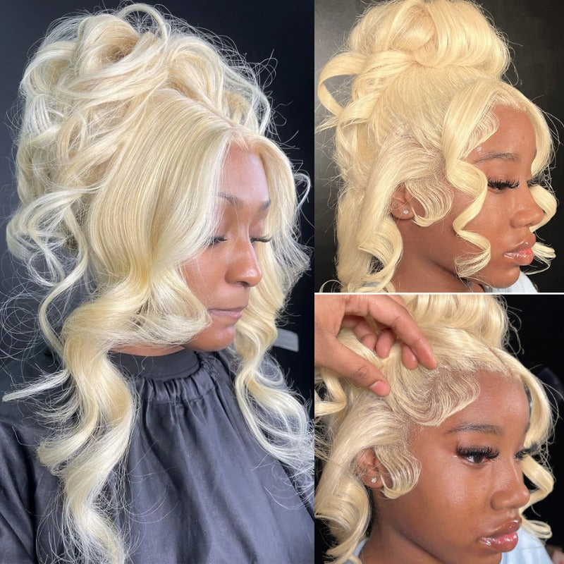 Full Lace Pre-plucked Hairline 613 Blonde Wigs