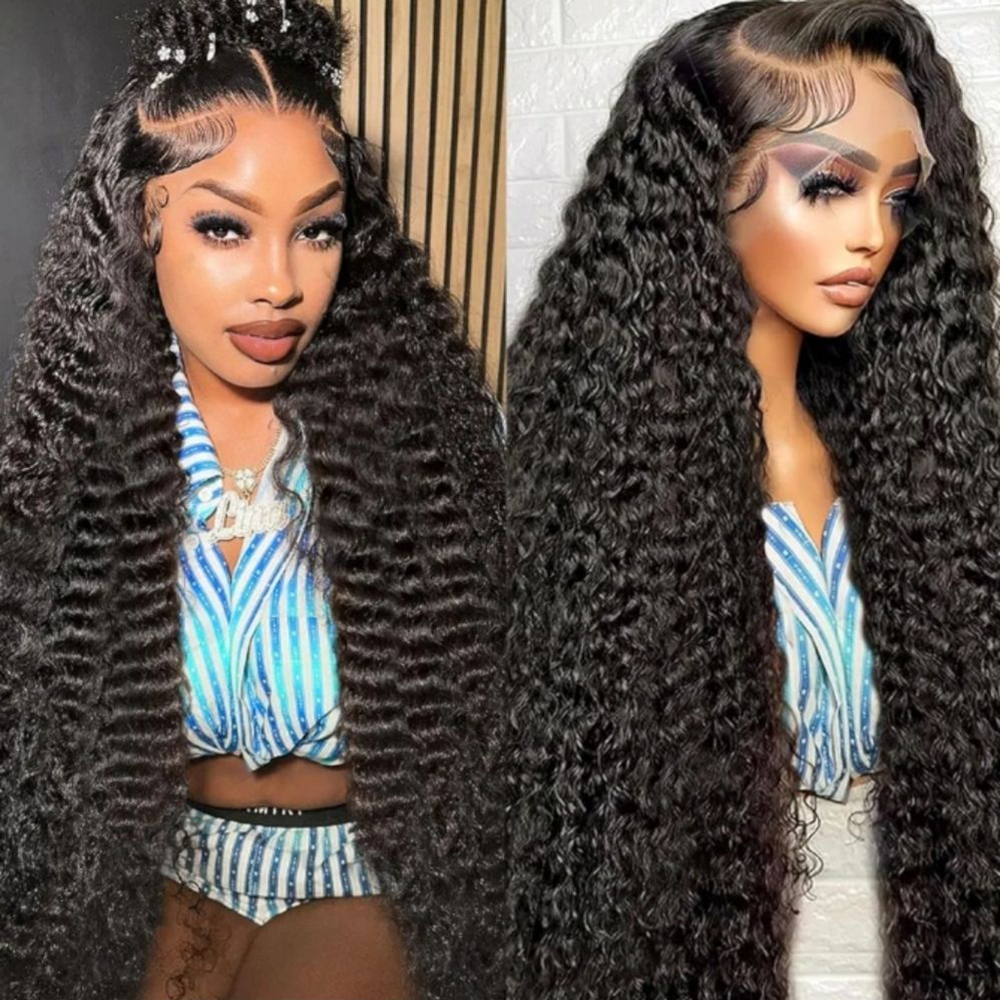 360 Transparent Lace Frontal Pre-plucked Hairline 250% Density Wig - Water Wave
