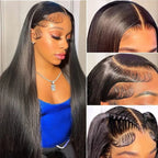“Mini-Knotless” 9X6 Drawstring Swiss Lace Wig - Straight