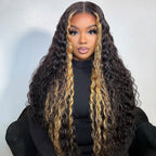Glueless Air Cap "Mini Knotless" 5X5/13X6 HD Lace Front Wig #27 Highlight - Curly