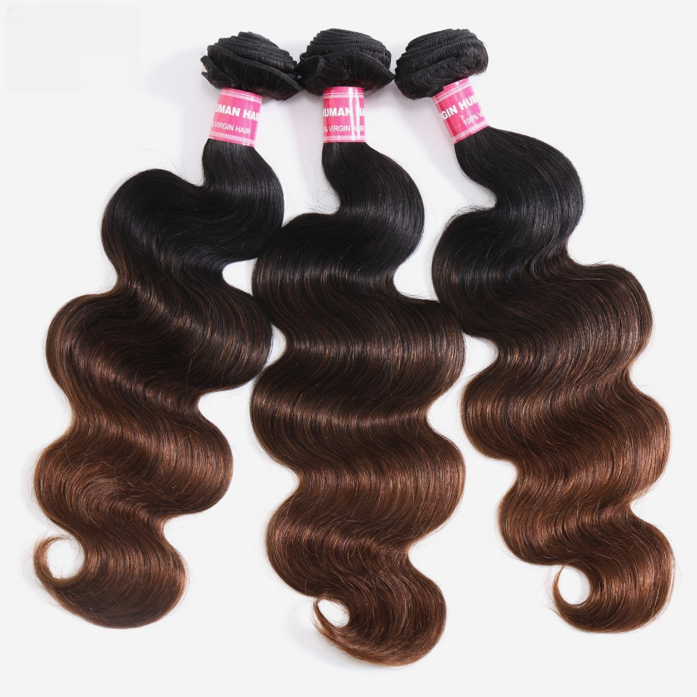Ombre Brown Body Wave Human Hair Bundles