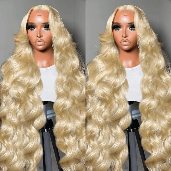 13X4/13X6 Lace Front Pre-plucked Hairline 613 Blonde 250% Density Wig - Body Wave
