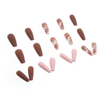 Chocolate Brown Halo Nail