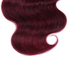 Burgundy 99J Body Wave Human Hair Bundles