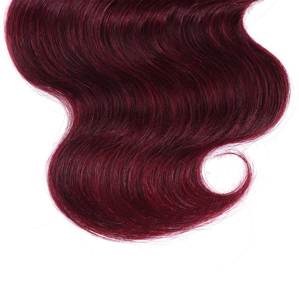 Burgundy 99J Body Wave Human Hair Bundles