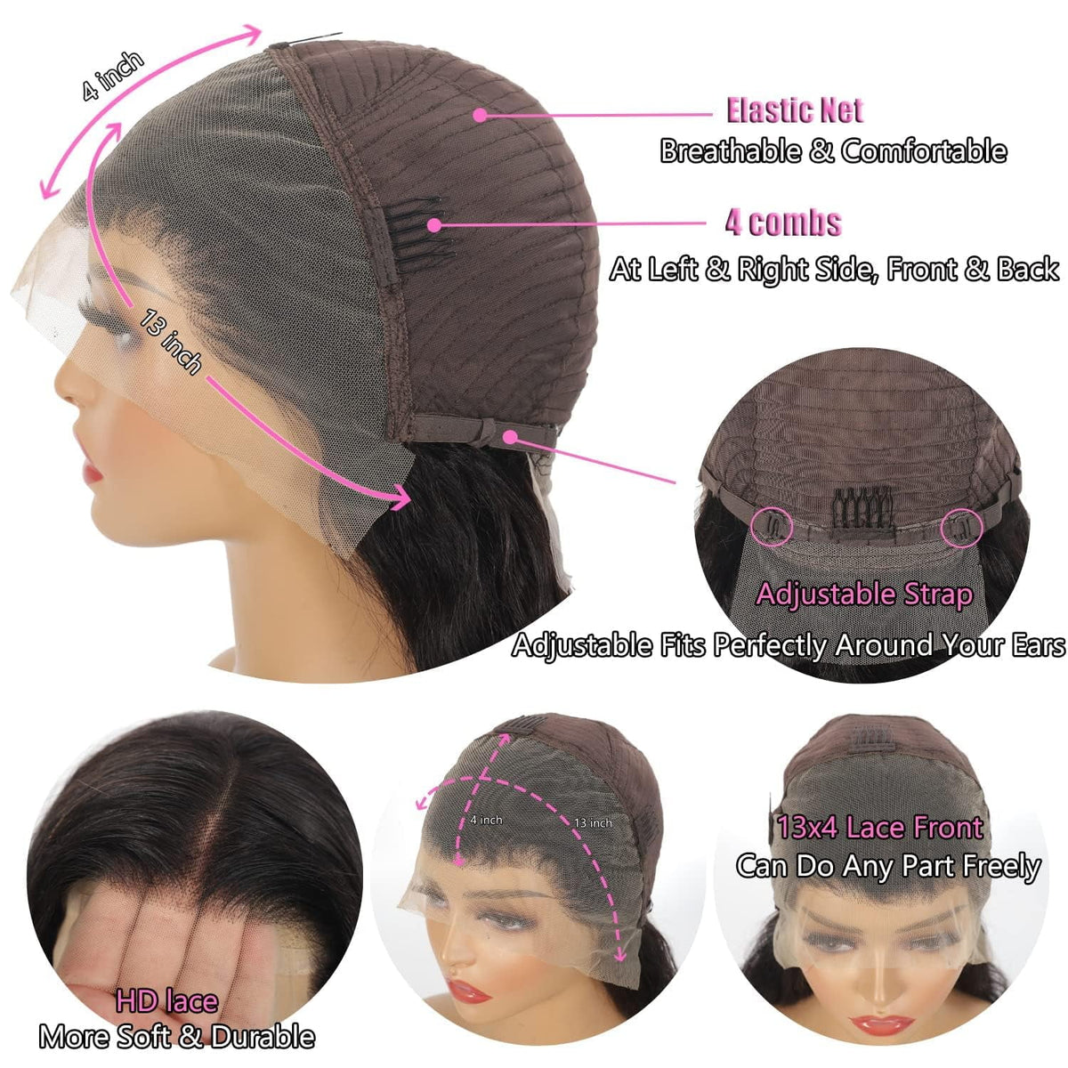5X5/13x4/13X6 HD Lace Pre-plucked Hairline 32 Inches Extra-Long Wig-Loose Wave