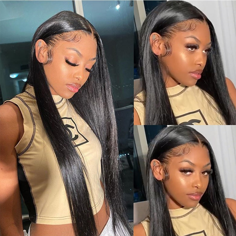 “Mini-Knotless” 9X6 Drawstring Swiss Lace Wig - Straight