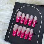 Red Lips Snowflake Nail