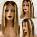 Blonde Highlight 13x4 Lace Bob Wigs