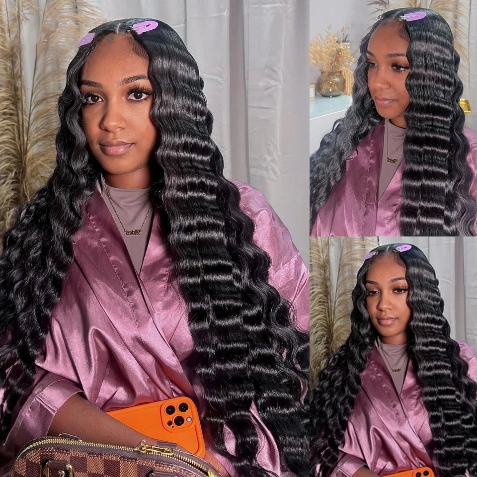 "Mini Knotless" 13x6 HD Lace Super Pre-plucked Hairline 250% Density Wig - Loose Wave