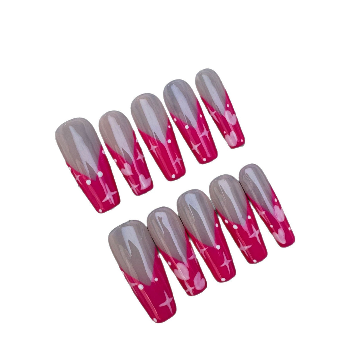 Red Lips Snowflake Nail