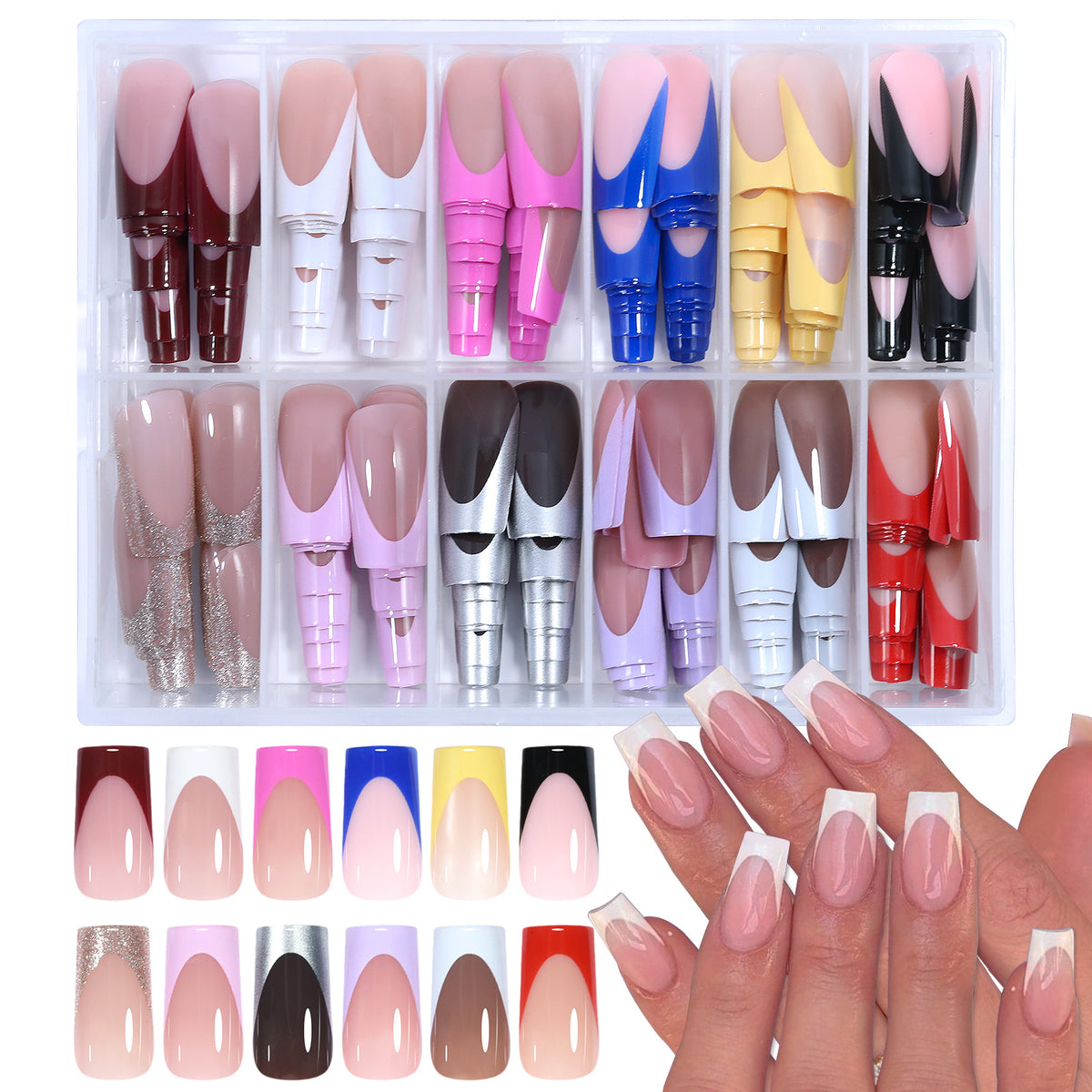 12 Color Hand and Foot Nail