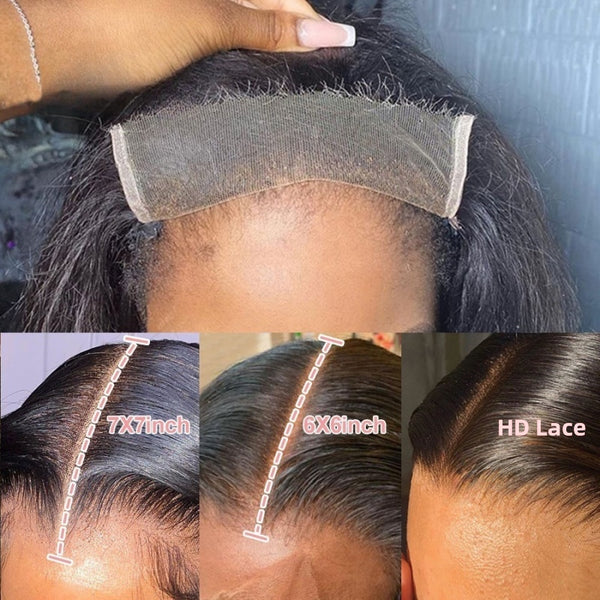 6x6/7X7 Closure HD Lace Curly Wig