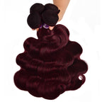 Burgundy 99J Body Wave Human Hair Bundles