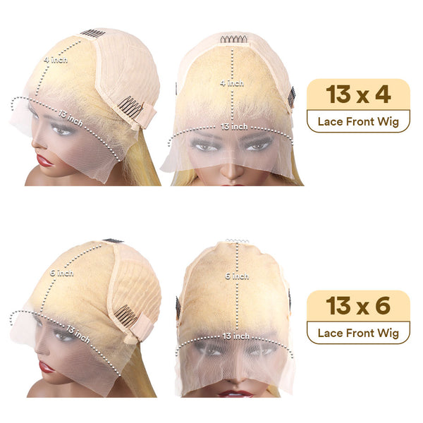 13X4/13X6 Lace Front Pre-plucked Hairline 613 Blonde 250% Density Wig - Body Wave