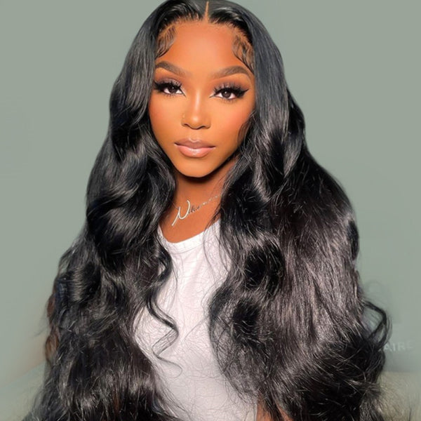 7X5 Drawstring  Pre-Cut Swiss Lace Closure Wig - Body Wave