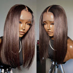 Bio Flexi Air Wig 2.0 Glueless Scalp-Friendly Human Hair 5X5 HD Lace Straight Bob Wig