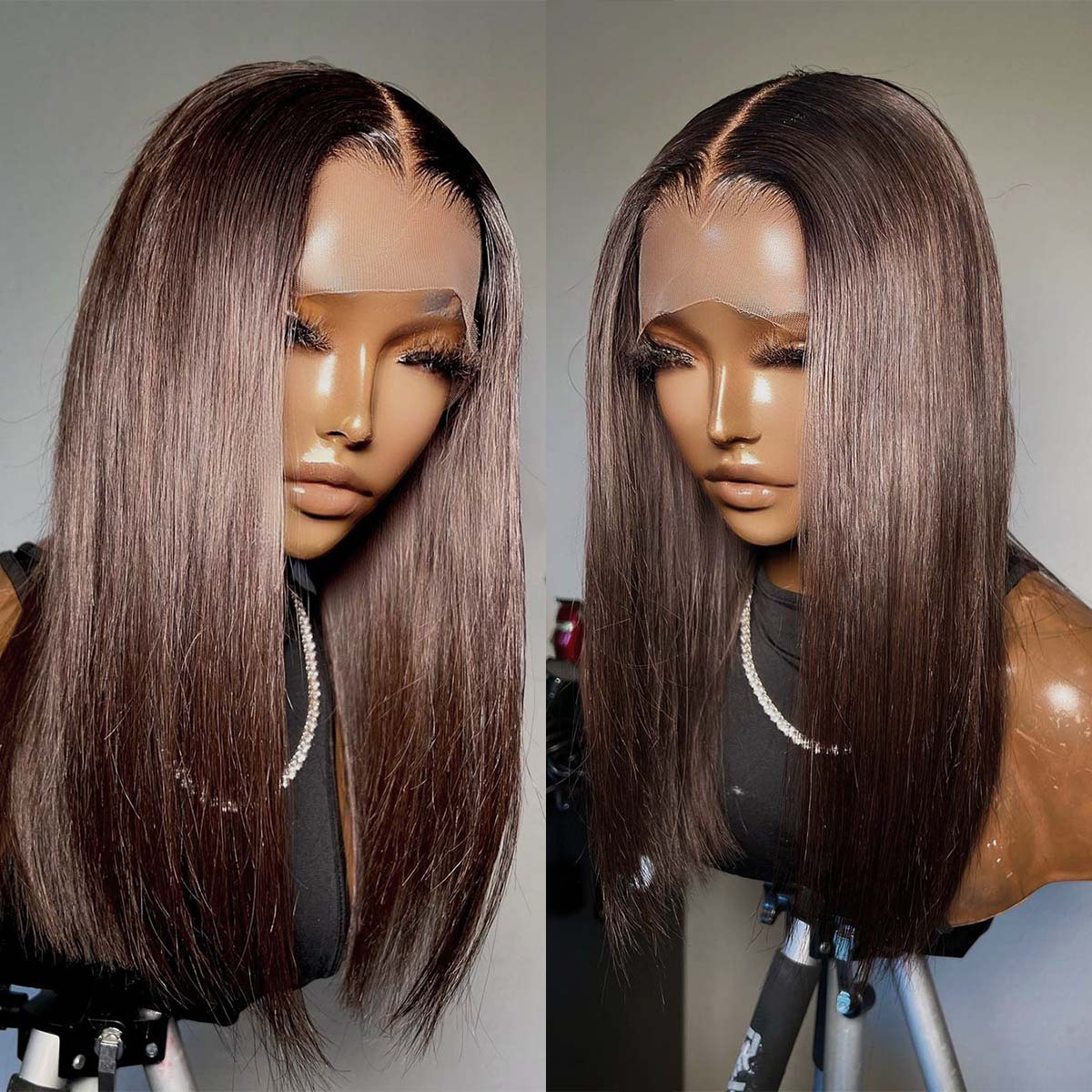 Bio Flexi Air Wig 2.0 Glueless Scalp-Friendly Human Hair 5X5 HD Lace Straight Bob Wig