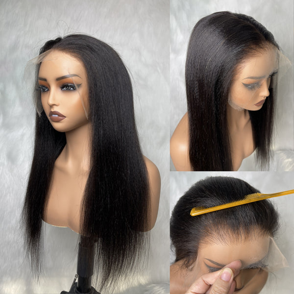 New 10x7 Max Parting Glueless Human Hair Drawstring Swiss Lace Wigs