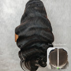 10x7 Max Parting Glueless Human Hair Drawstring Swiss Lace Wavy Wigs